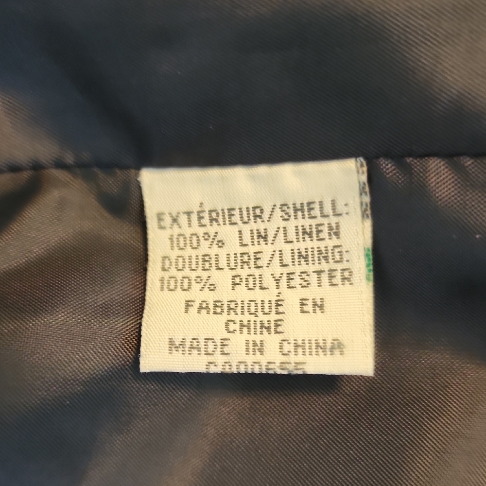 RW&CO Stylish Gray Women's Linen Jacket Size 6 - Picture 5 of 7
